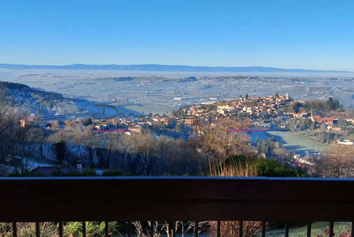 Maison d'architecte à Thizy-les-Bourgs avec vue panoramique 