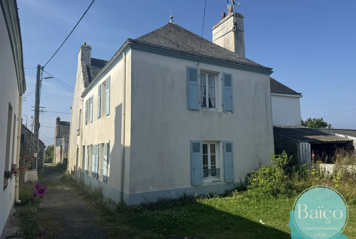 Maison à rénover près de la plage à Locmaria 