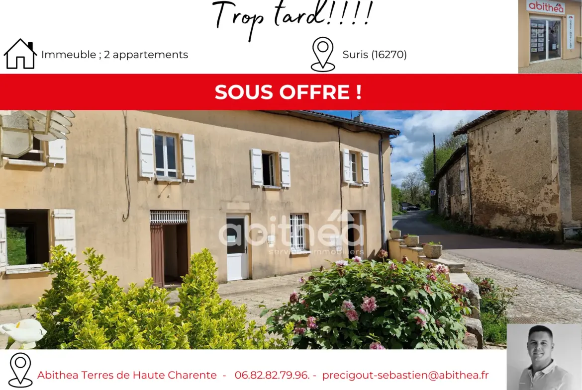 À vendre : Immeuble avec 2 appartements à Suris 