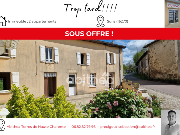 À vendre : Immeuble avec 2 appartements à Suris