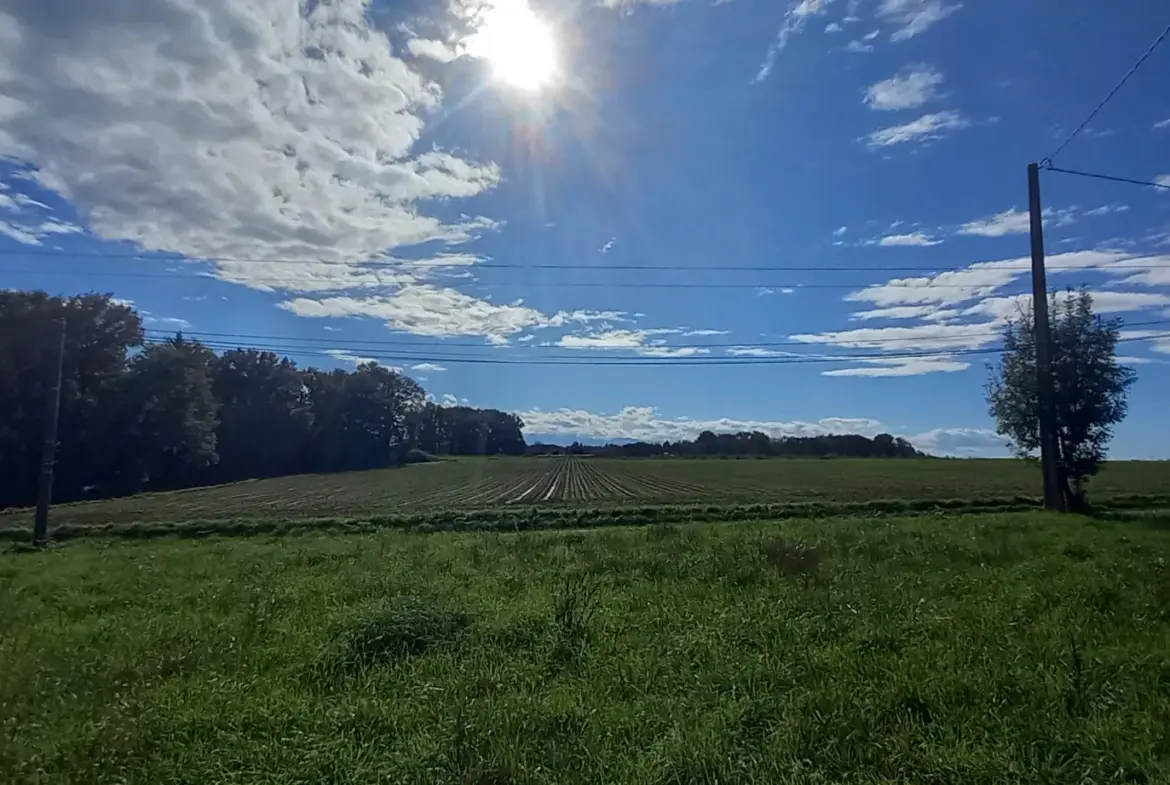 Terrain à bâtir de 1418 m² avec vue Pyrénées à Casteide-Doat 