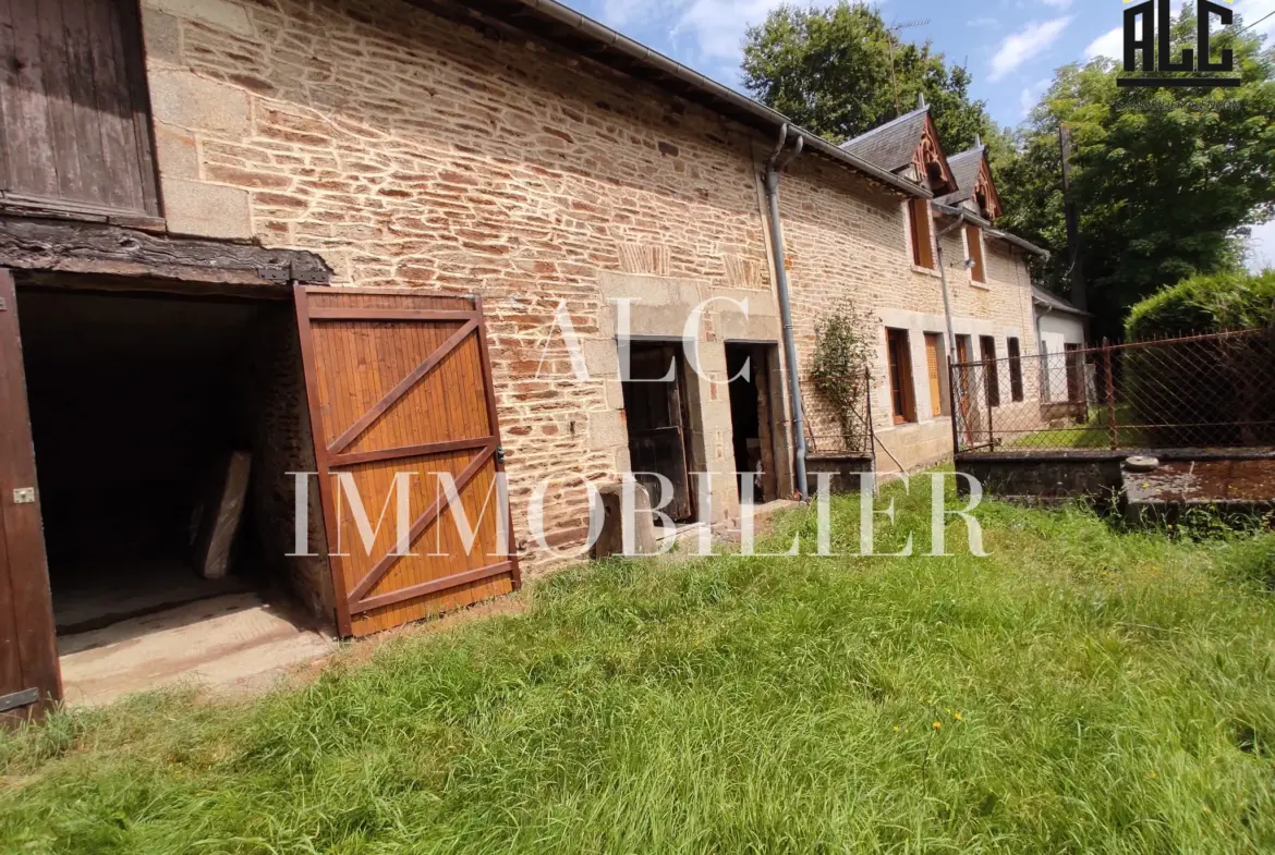 Maison avec Grange à vendre à St Denis sur Sarthon 