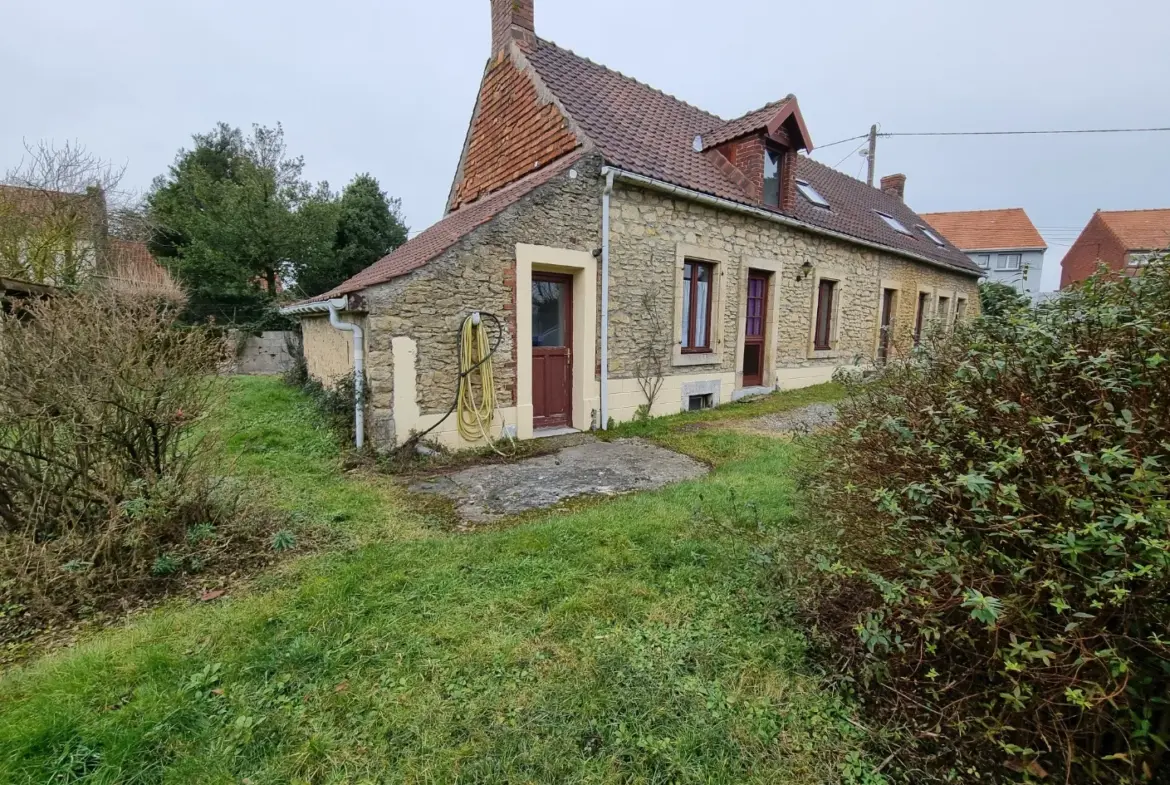 Longère en pierre à vendre à Rinxent avec grand garage 