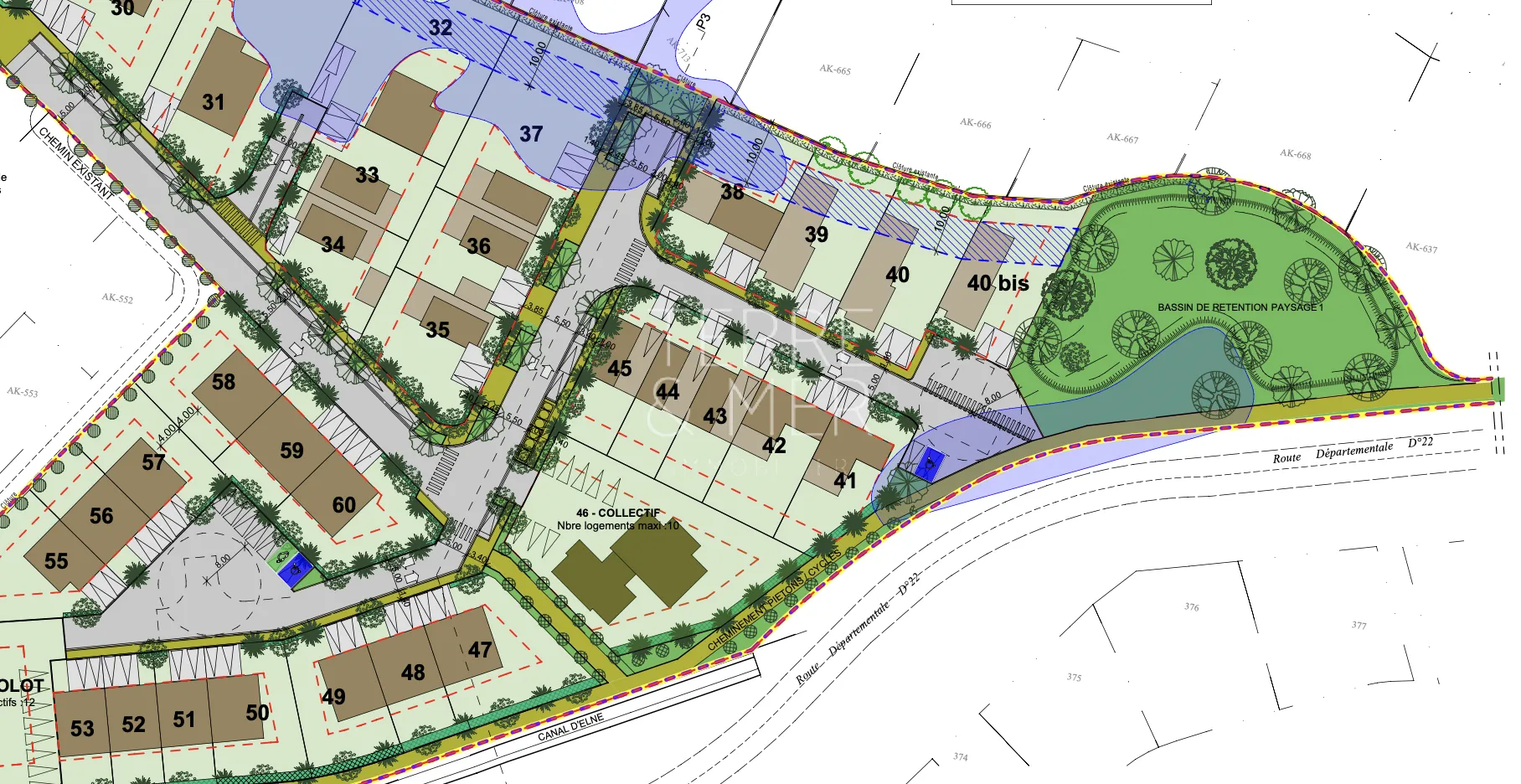 Terrain à bâtir de 325 m² à Saint-Cyprien 