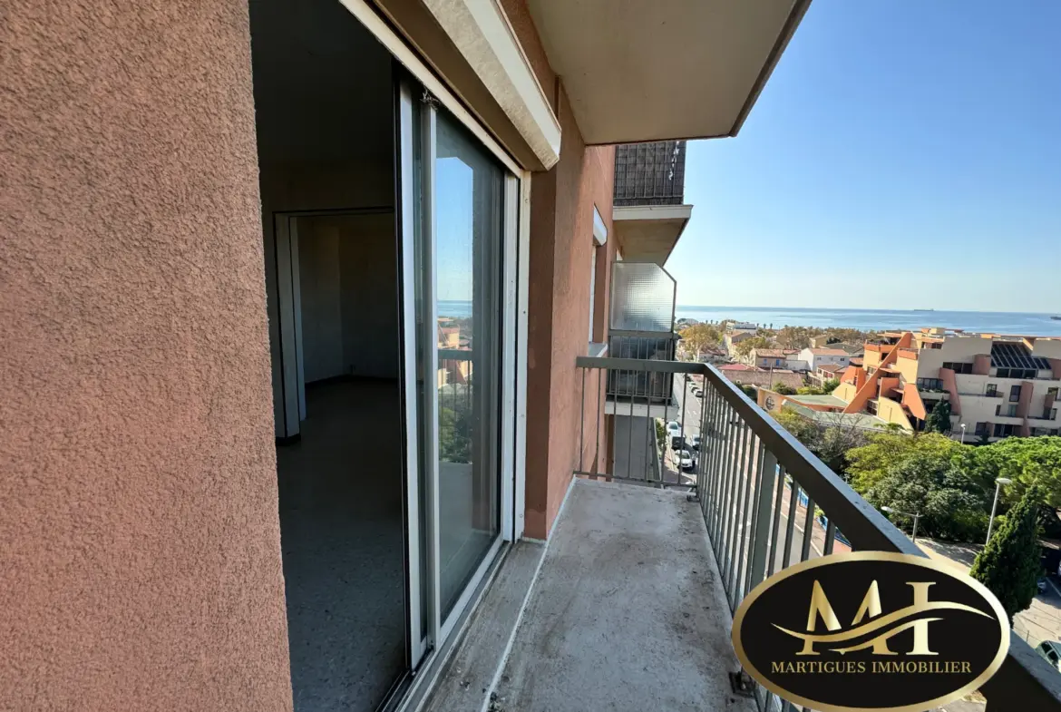 À vendre - Appartement Type 3 avec vue mer à Port-de-Bouc 