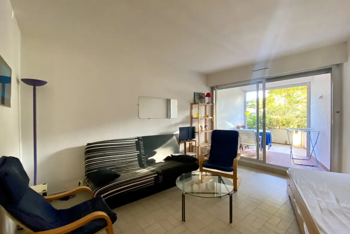 À vendre : Grand studio lumineux avec piscine au Cap d'Agde 