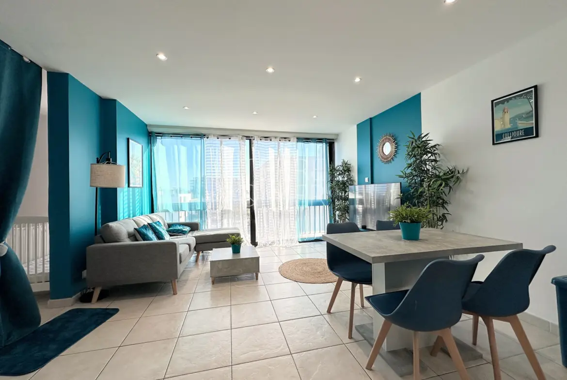 À vendre : Appartement rénové 3 pièces à Saint-Cyprien Plage 