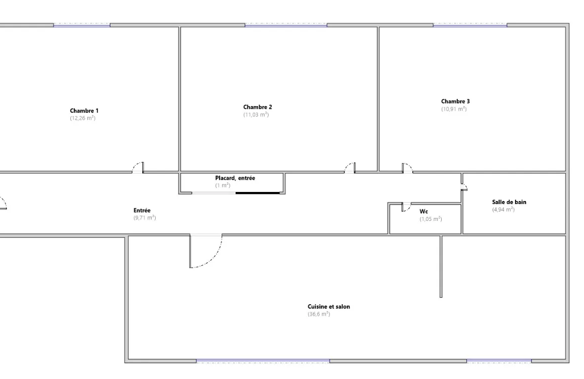 F4 traversant de 87,5 m² avec Terrasse et Garage à Clermont-Ferrand 