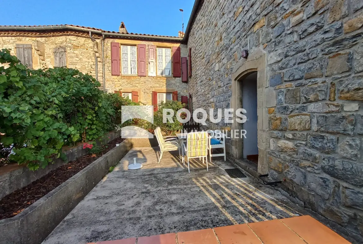 Belle maison en pierre à St Georges de Luzencon, 200 m² avec jardin 