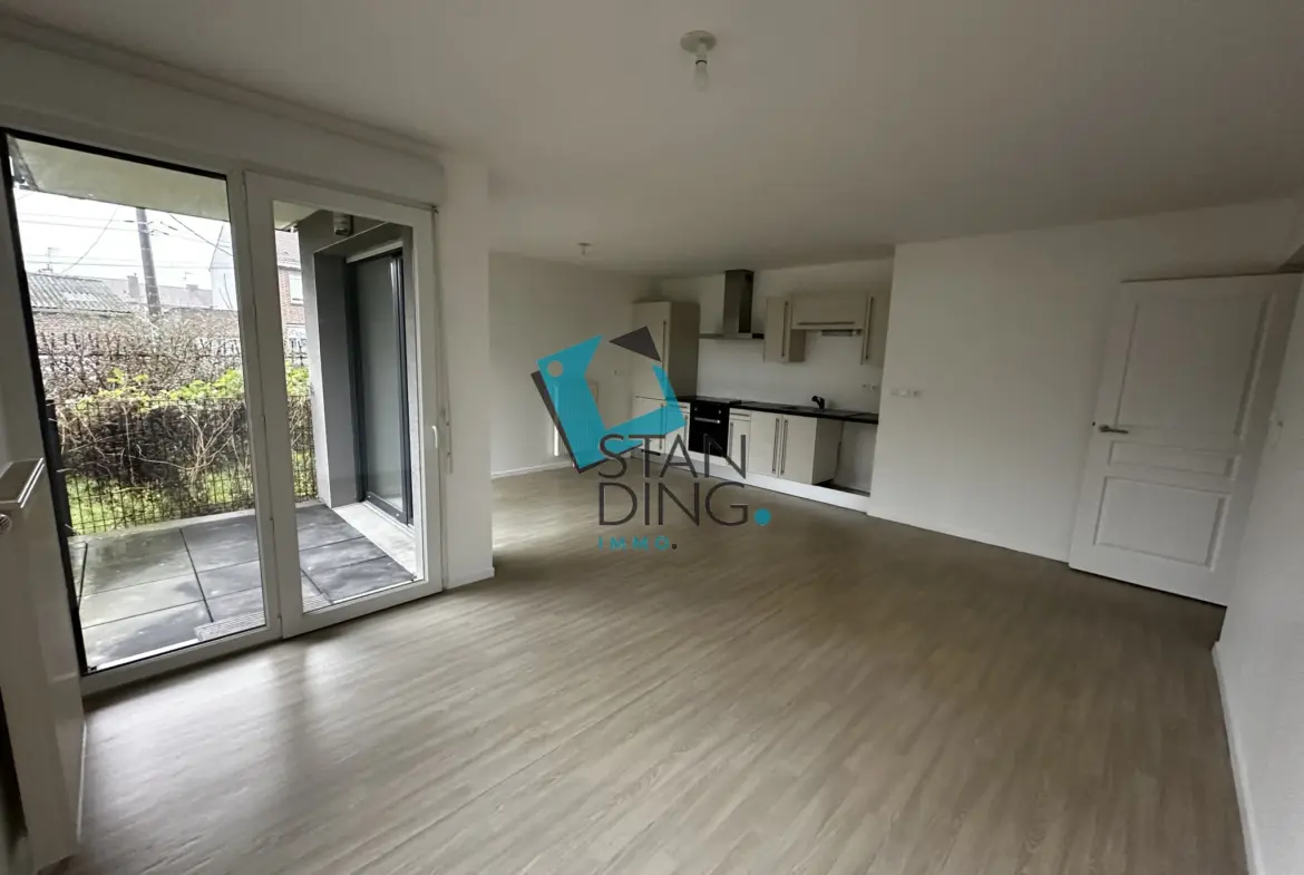 Appartement BBC 64 m² à Loos, 4 min de Lille avec jardin 