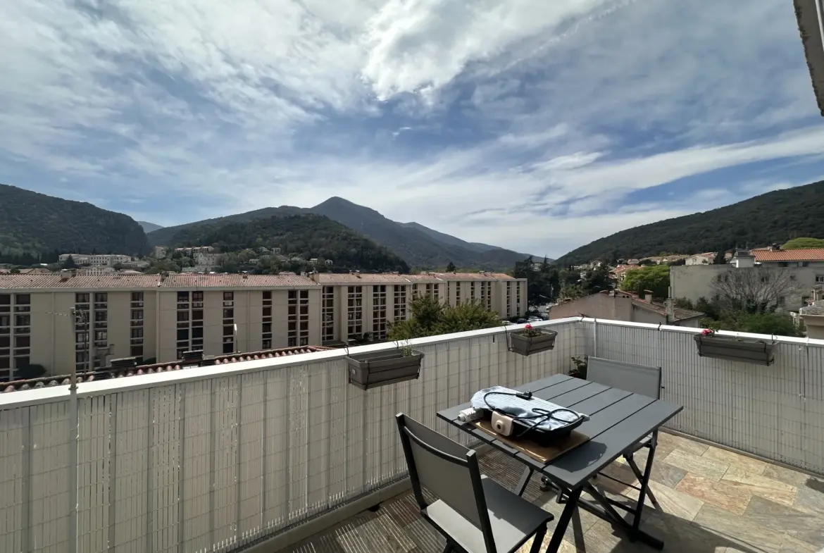 À vendre : Appartement F2 avec vue panoramique à Amélie-les-Bains 