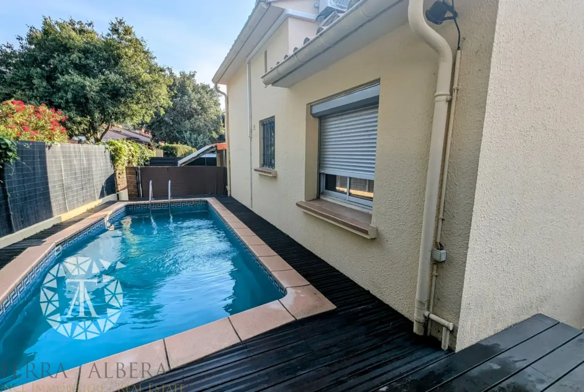 Belle villa avec piscine et appartement indépendant à Sorède 