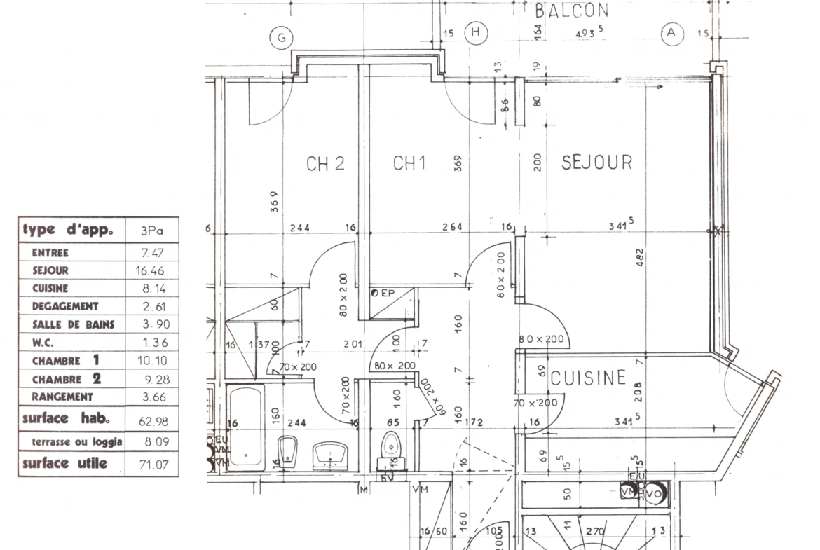 Appartement T3 en bon état à Créteil, secteur Halage 