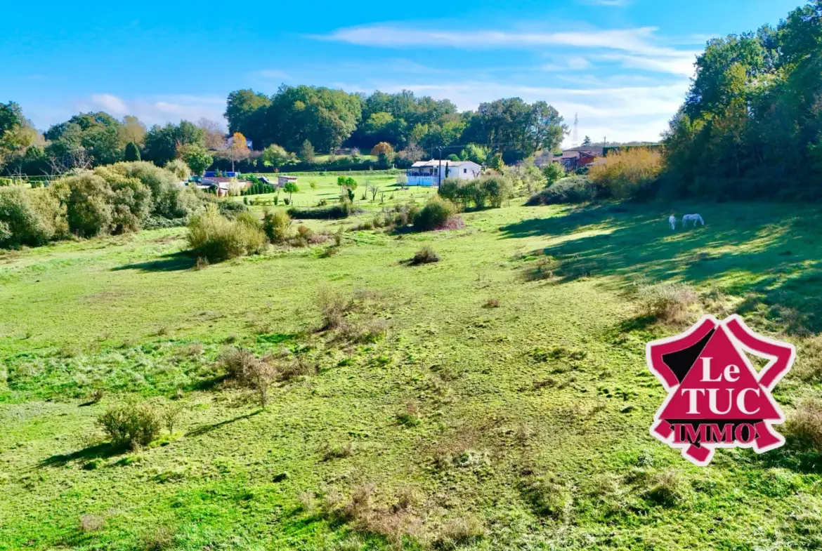 Maison écologique 2 chambres avec piscine et terrain de 3,5 ha à Villeneuve-sur-Lot 