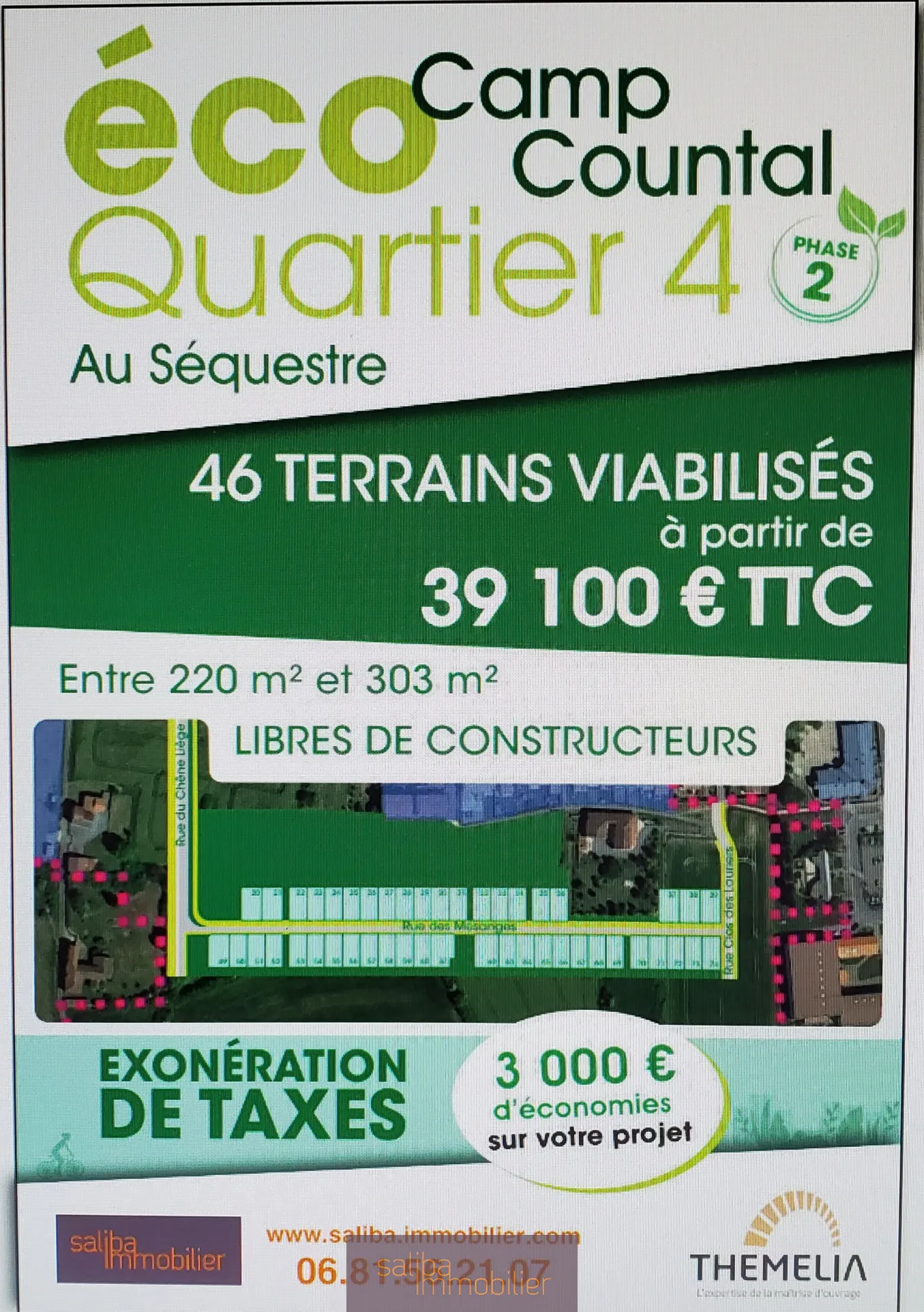 Terrains constructibles près d'Albi à partir de 39 100 € 