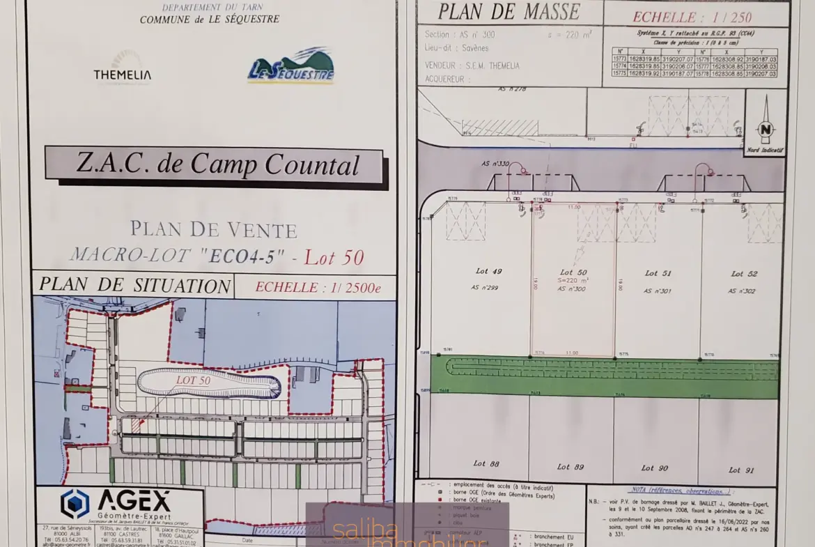 Terrains constructibles près d'Albi à partir de 39 100 € 