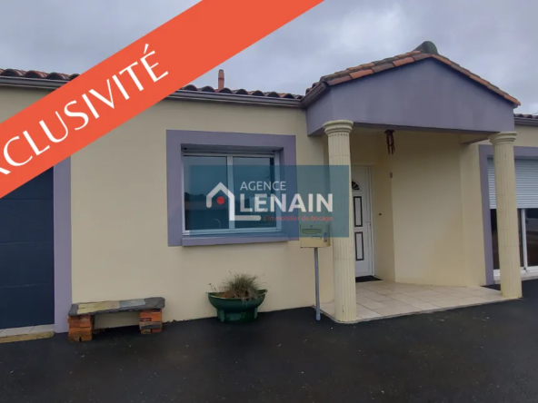 Maison de plain-pied à vendre à Les Herbiers - 261 250 EUR