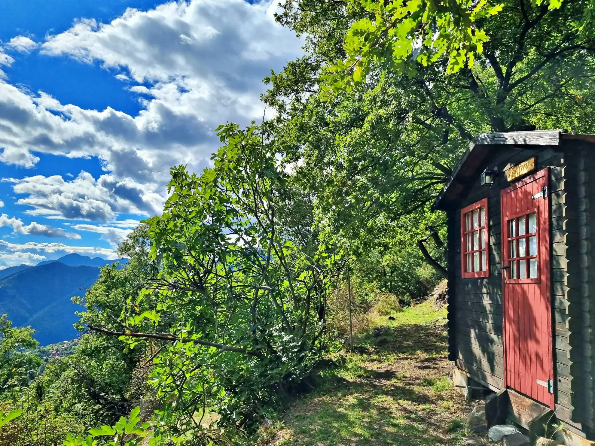 Terrain de Loisir aux Adrets avec Cabanons et Vue Panoramique 