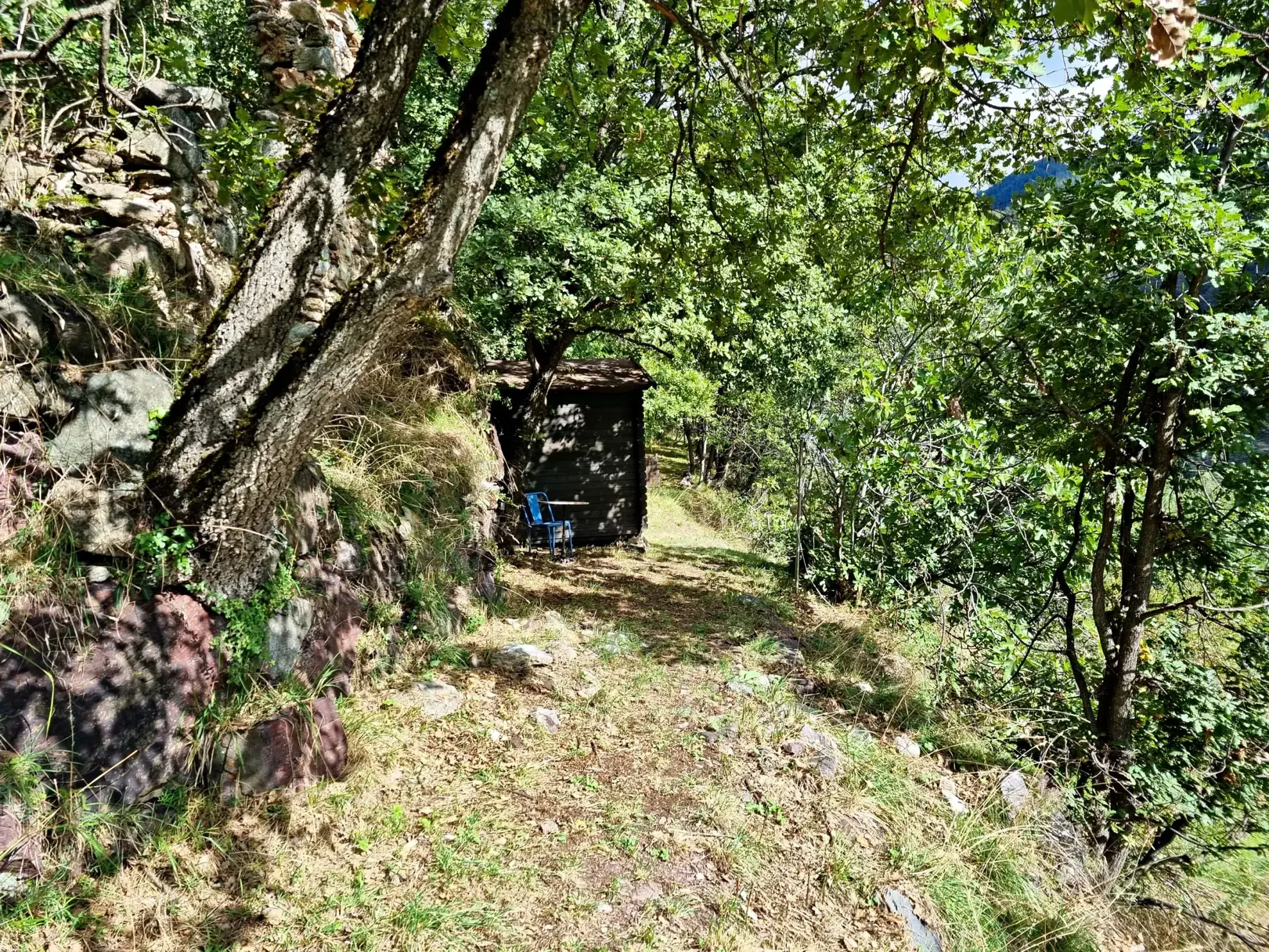 Terrain de Loisir aux Adrets avec Cabanons et Vue Panoramique 