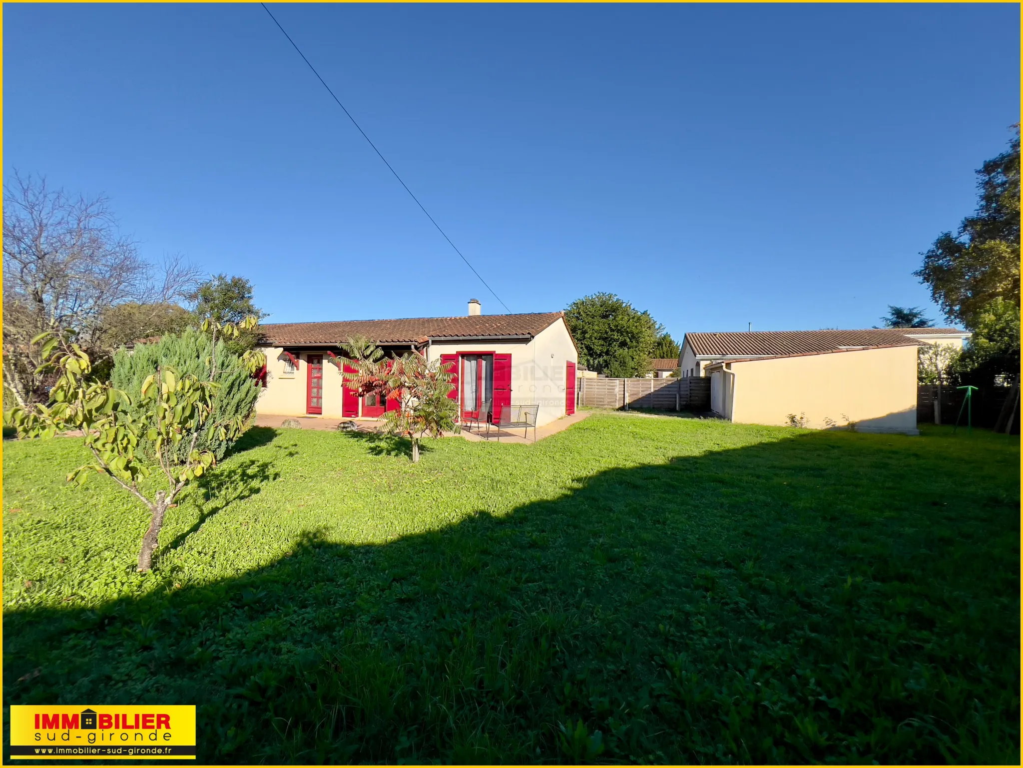 Jolie maison familiale de plain-pied à Podensac 