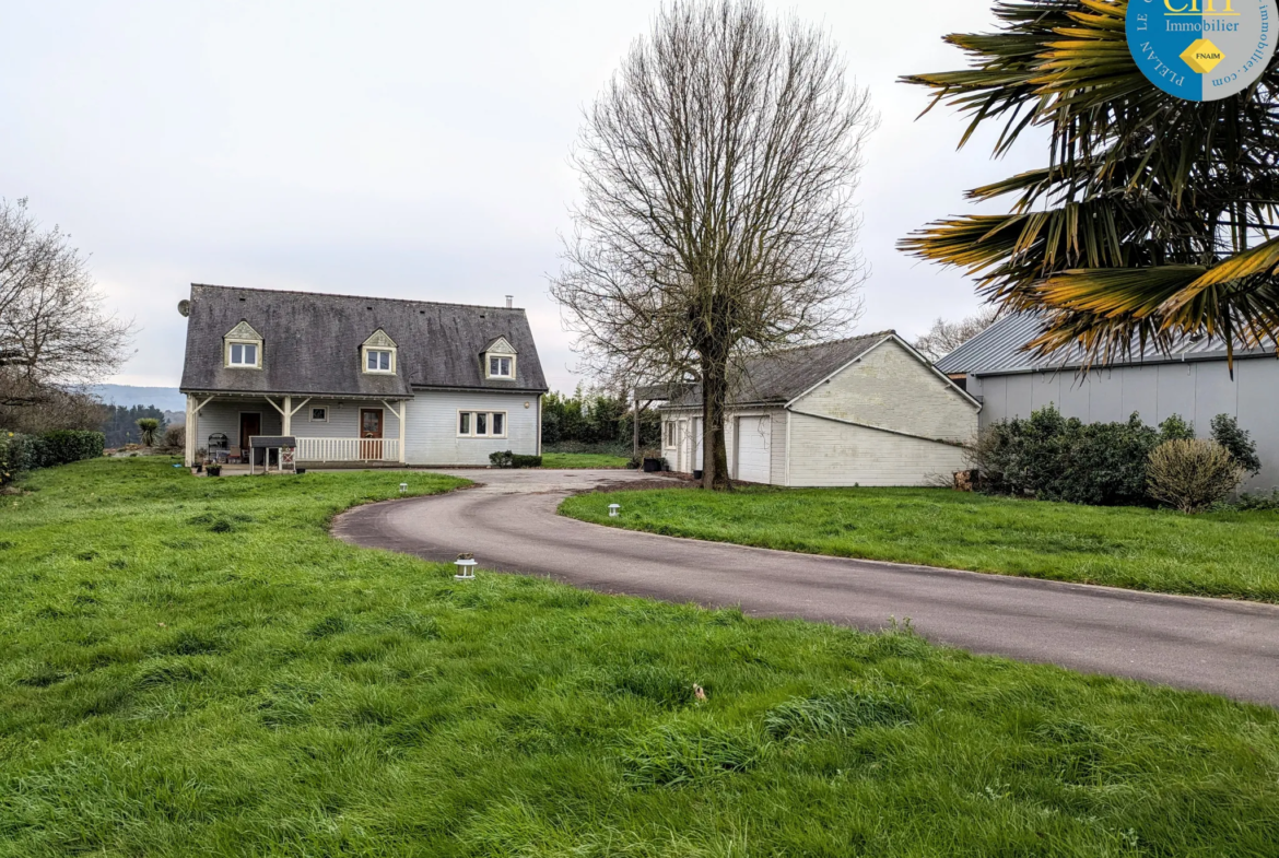 Maison en bois récente à Porcaro avec 4 chambres et grand terrain 