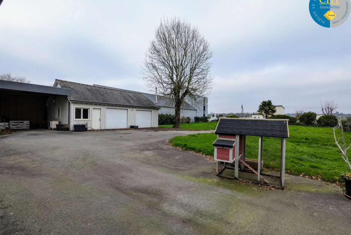 Maison en bois récente à Porcaro avec 4 chambres et grand terrain 