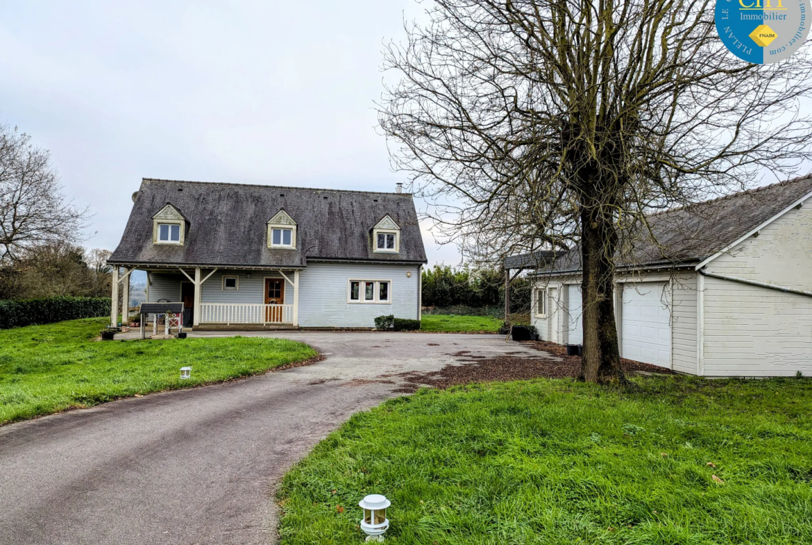 Maison en bois récente à Porcaro avec 4 chambres et grand terrain 