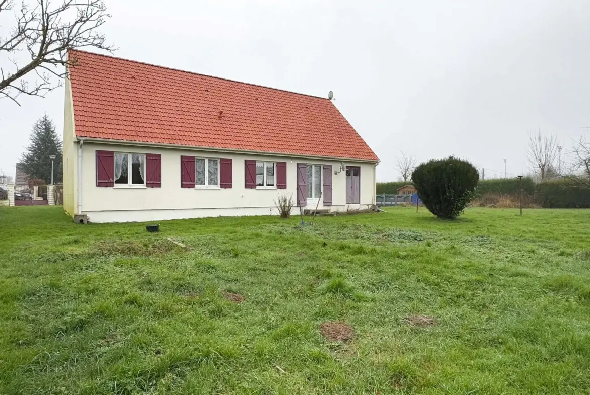 Pavillon individuel de plain-pied avec garage à Domart en Ponthieu 