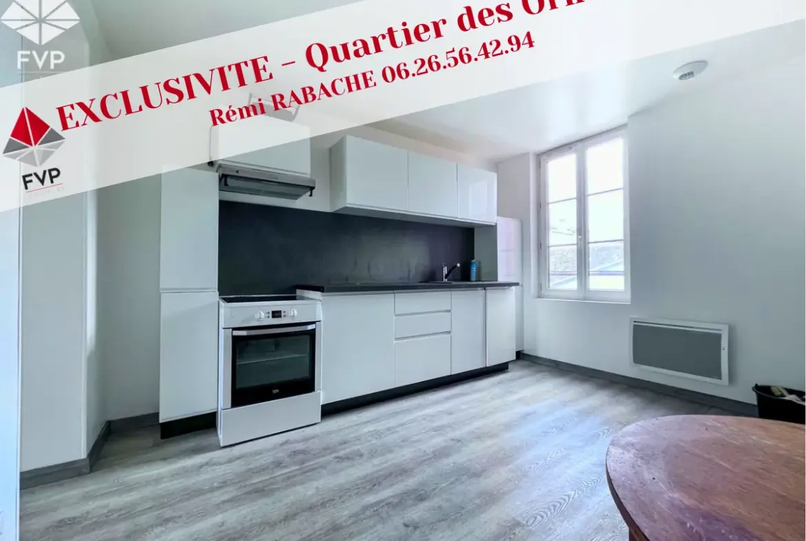 À vendre: Appartement T2 rénové de 51,75 m² - Quartier des Ormeaux, Le Havre 