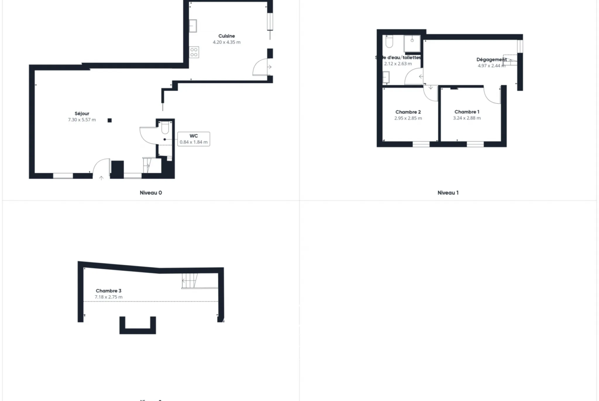 Maison 2/3 chambres avec garage et jardin à La Montagne 