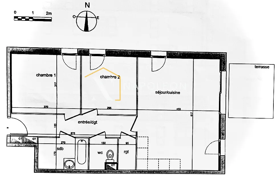 Charmant T3 avec parking, terrasse et jardin privatif à Lille 