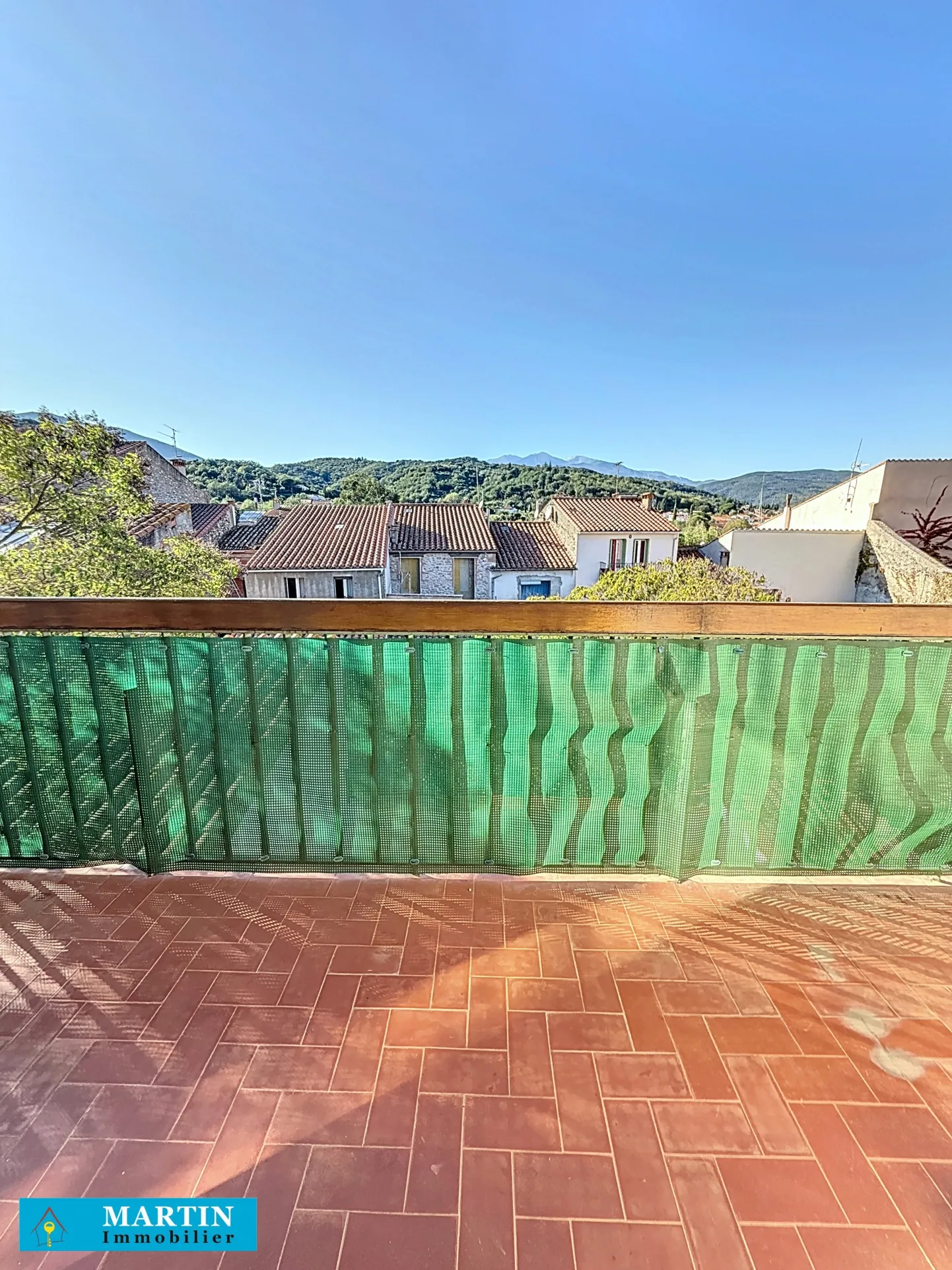 Bel Appartement Traversant à Céret avec Vue sur le Canigou 