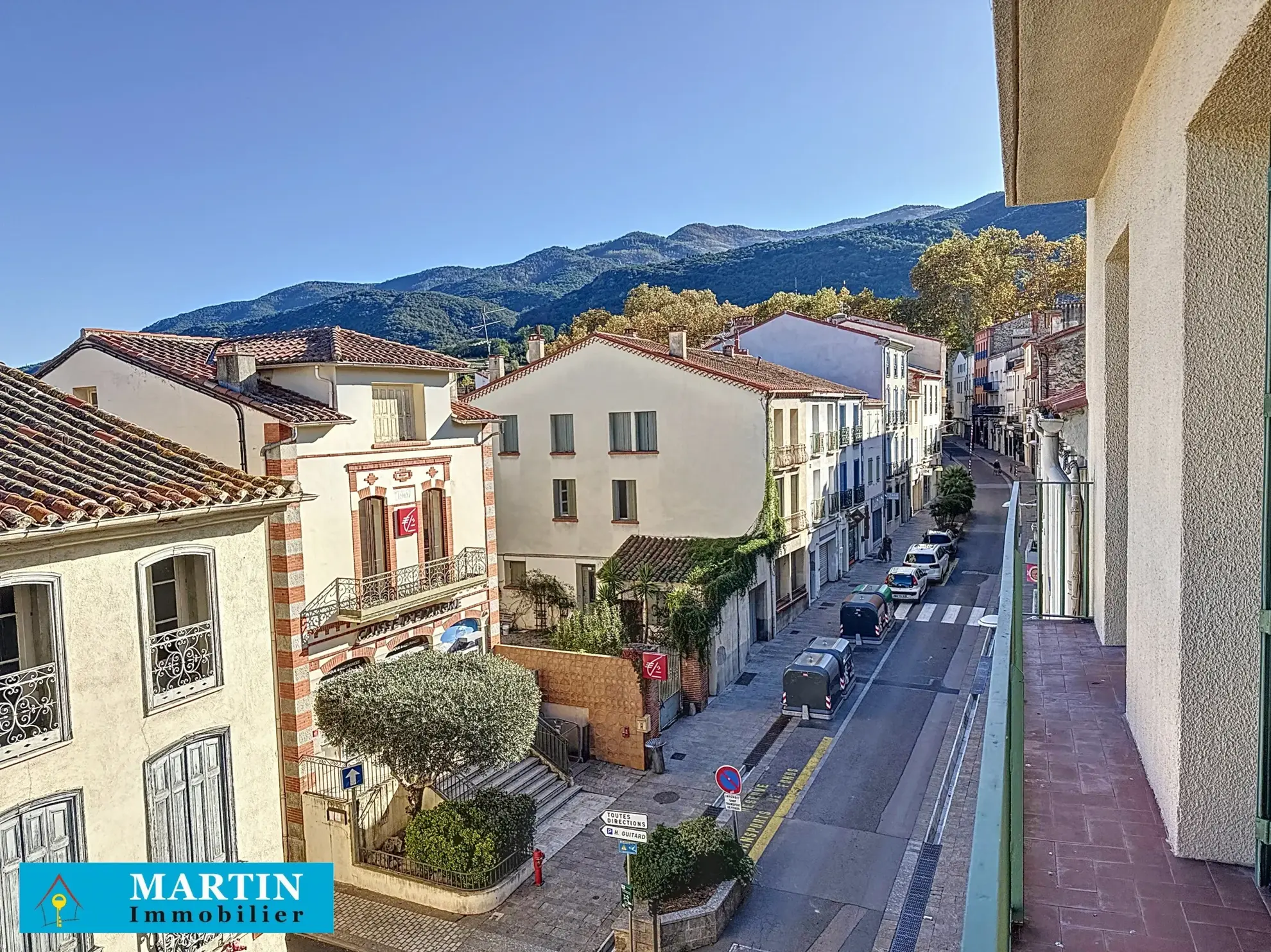 Bel Appartement Traversant à Céret avec Vue sur le Canigou 