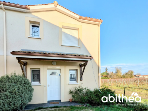 Maison mitoyenne récente à Libourne - 80 m², clé en main