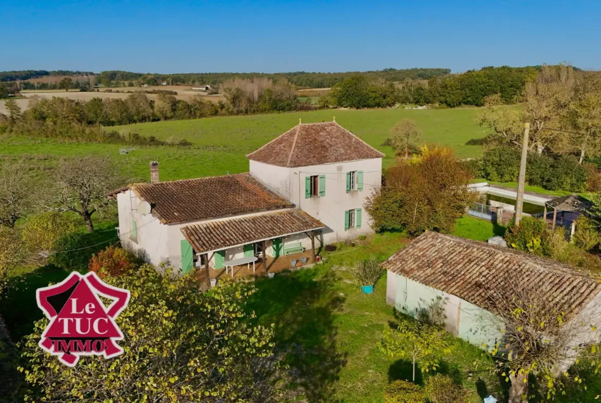 Propriété de campagne avec piscine à Monflanquin 