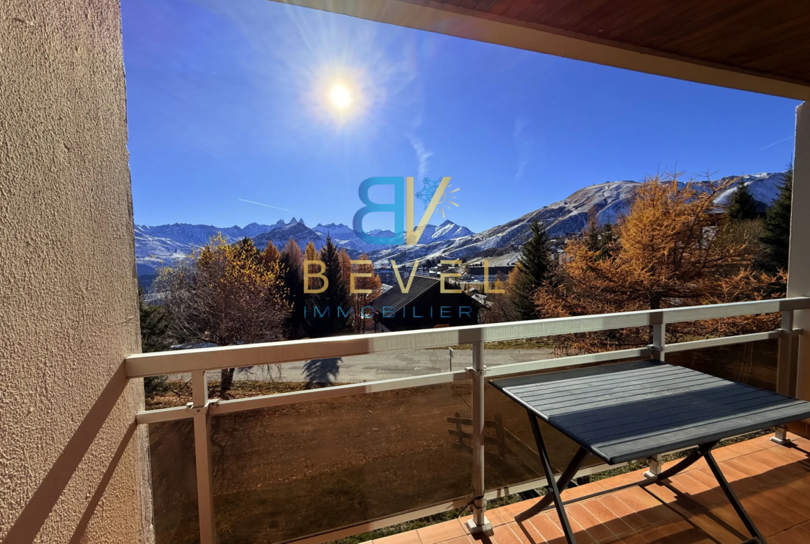 T3 de standing à La Toussuire - Vue Aiguilles d'Arves - Grand balcon 