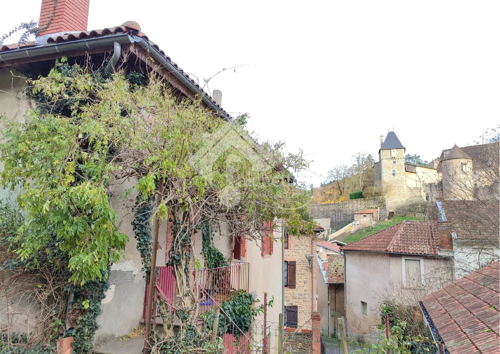 Maison Familiale Rénovée à Châteldon avec Vue sur le Château 