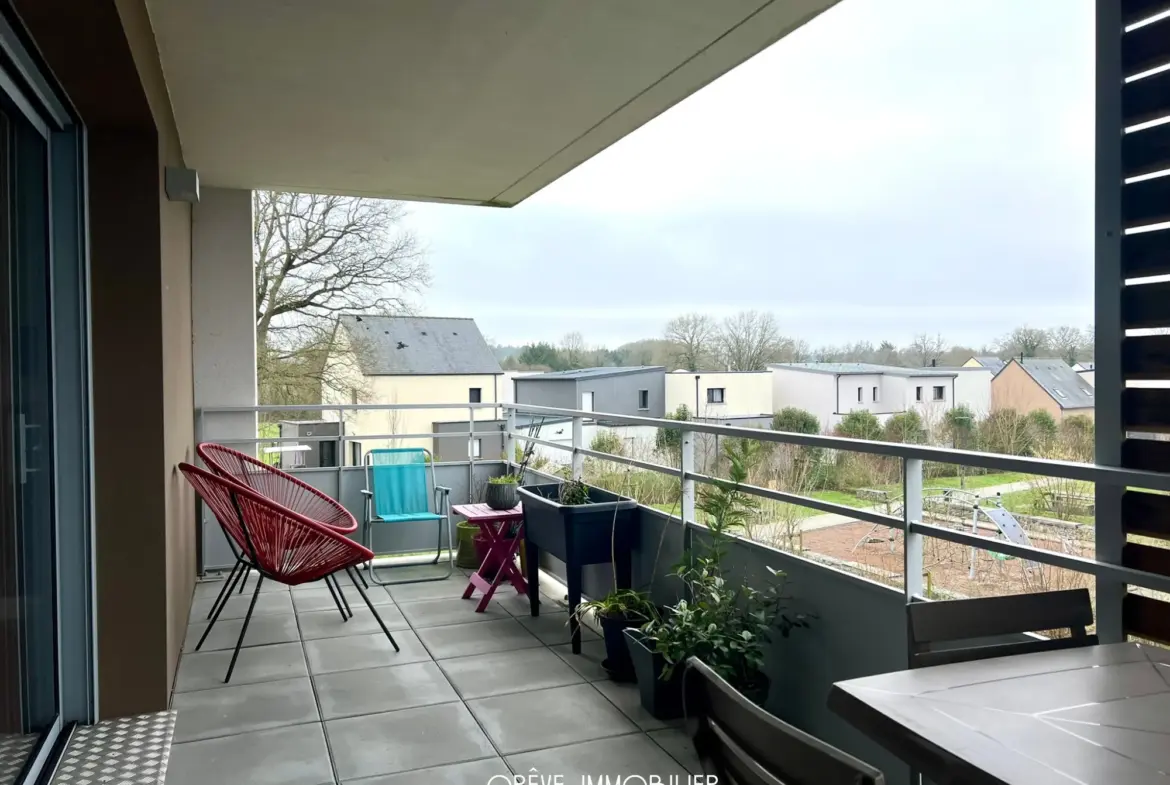 À vendre : Appartement 3 pièces 67,10 m² à Noyal-Châtillon-sur-Seiche 