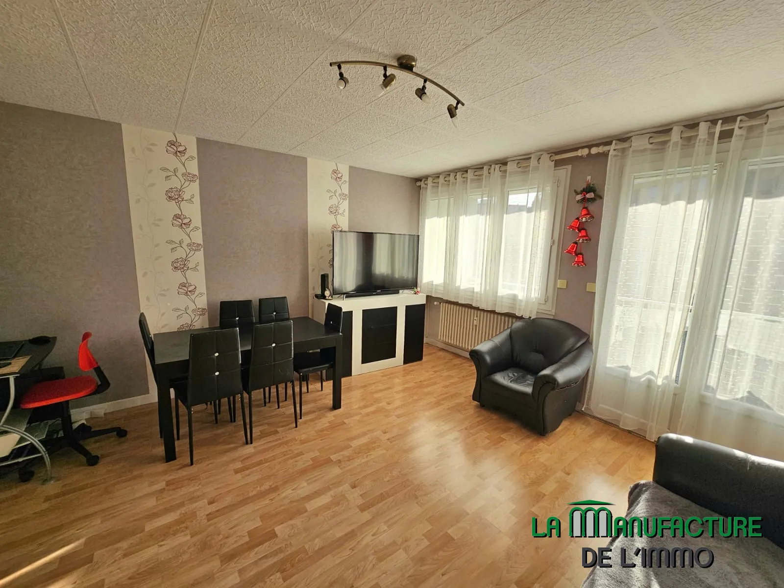 À vendre Appartement F3 traversant à Saint-Étienne avec deux balcons 