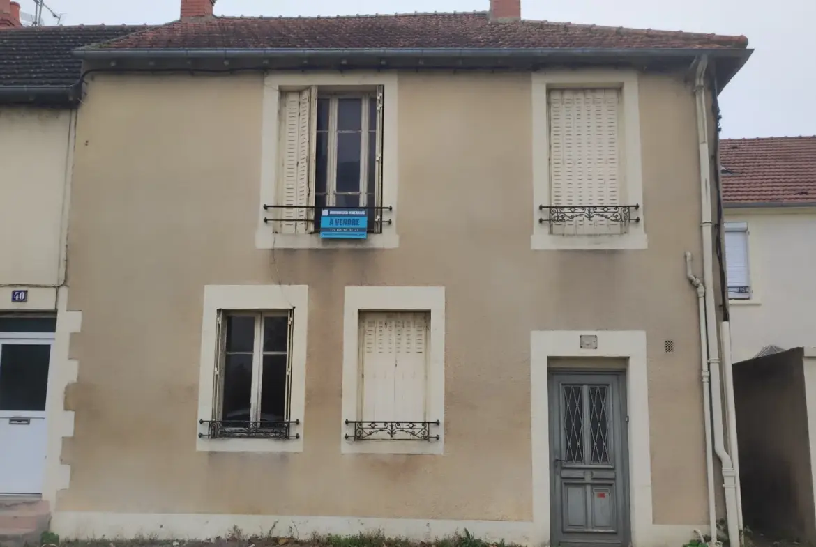 Maison 2 chambres avec jardin à Nevers - Idéale pour investissement 