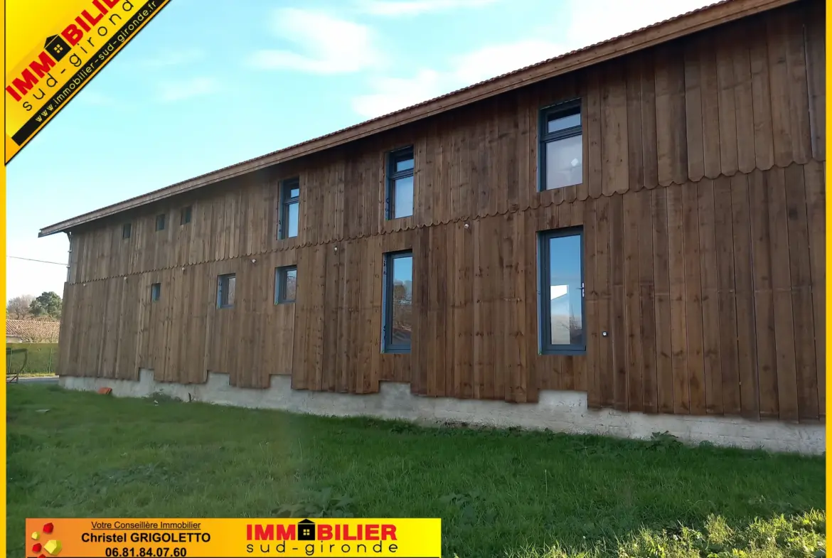 Maison rénovée à Auros, proche de LANGON - 270 300 € 