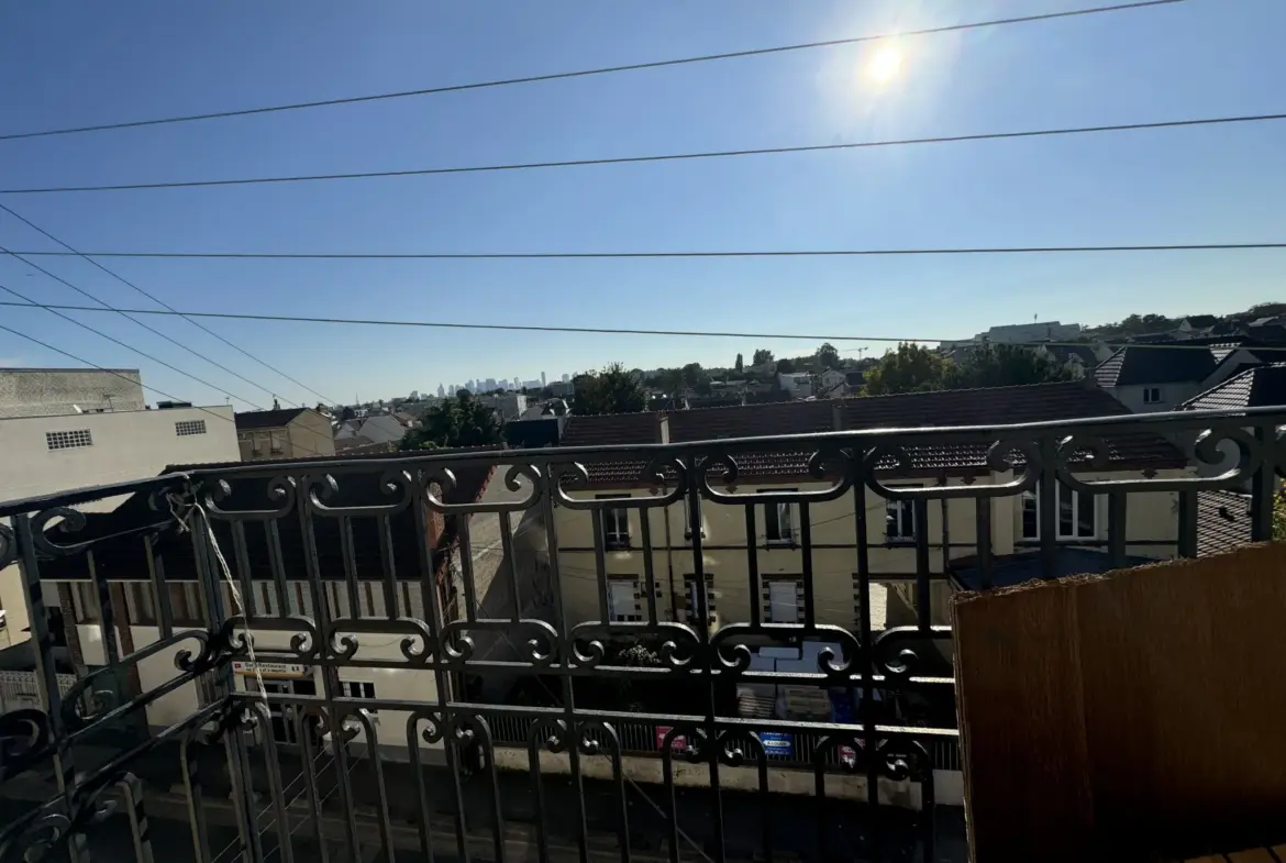 À Argenteuil, appartement lumineux 3 pièces avec balcon et vue dégagée 