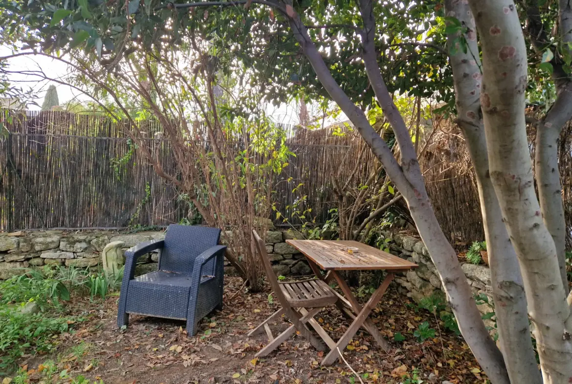 Maison de village à vendre à Aujargues avec jardin et terrasse 