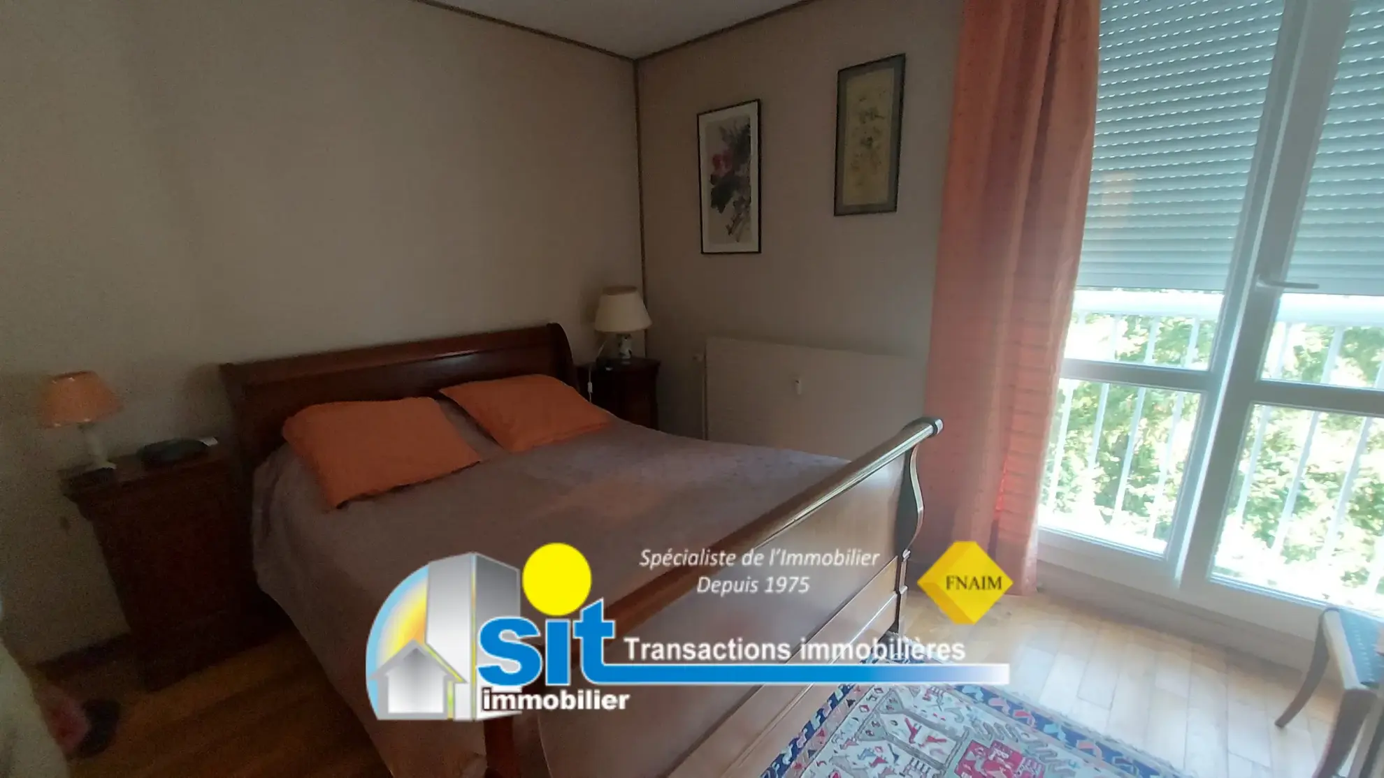 Appartement T4 au dernier étage avec balcon et garage à Vienne Nord (38200) 