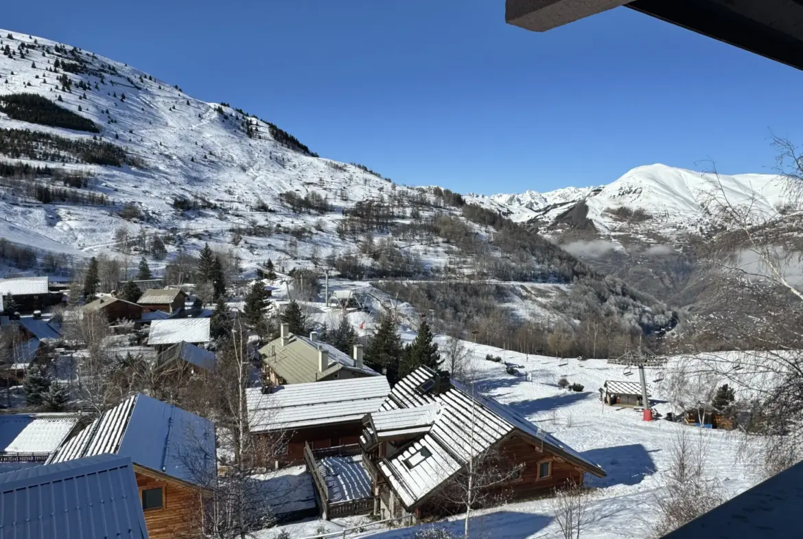 Studio idéal aux Deux Alpes avec vue sur Vallée Blanche 