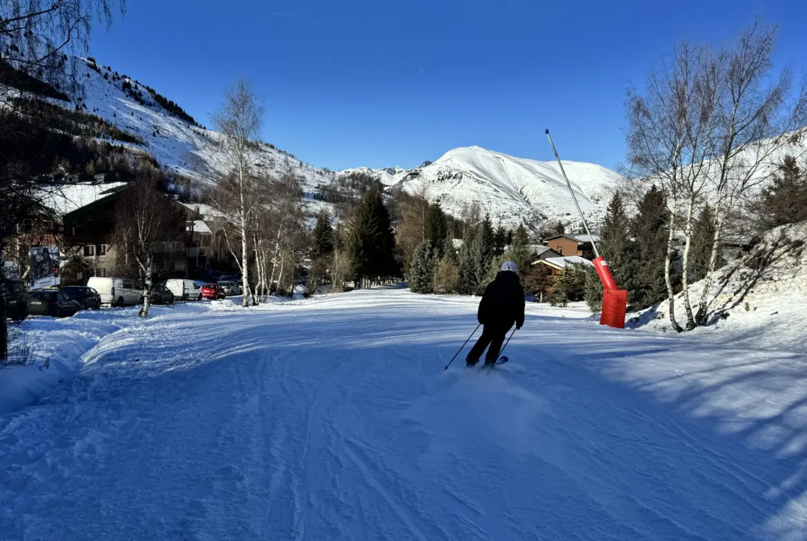 Studio idéal aux Deux Alpes avec vue sur Vallée Blanche 