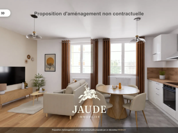 Vente appartement F3 de 53 m² à Chamalières