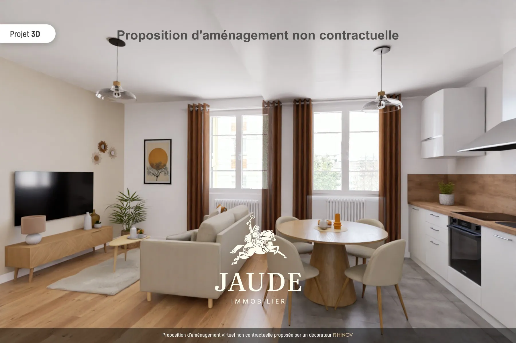 Vente appartement F3 de 53 m² à Chamalières 