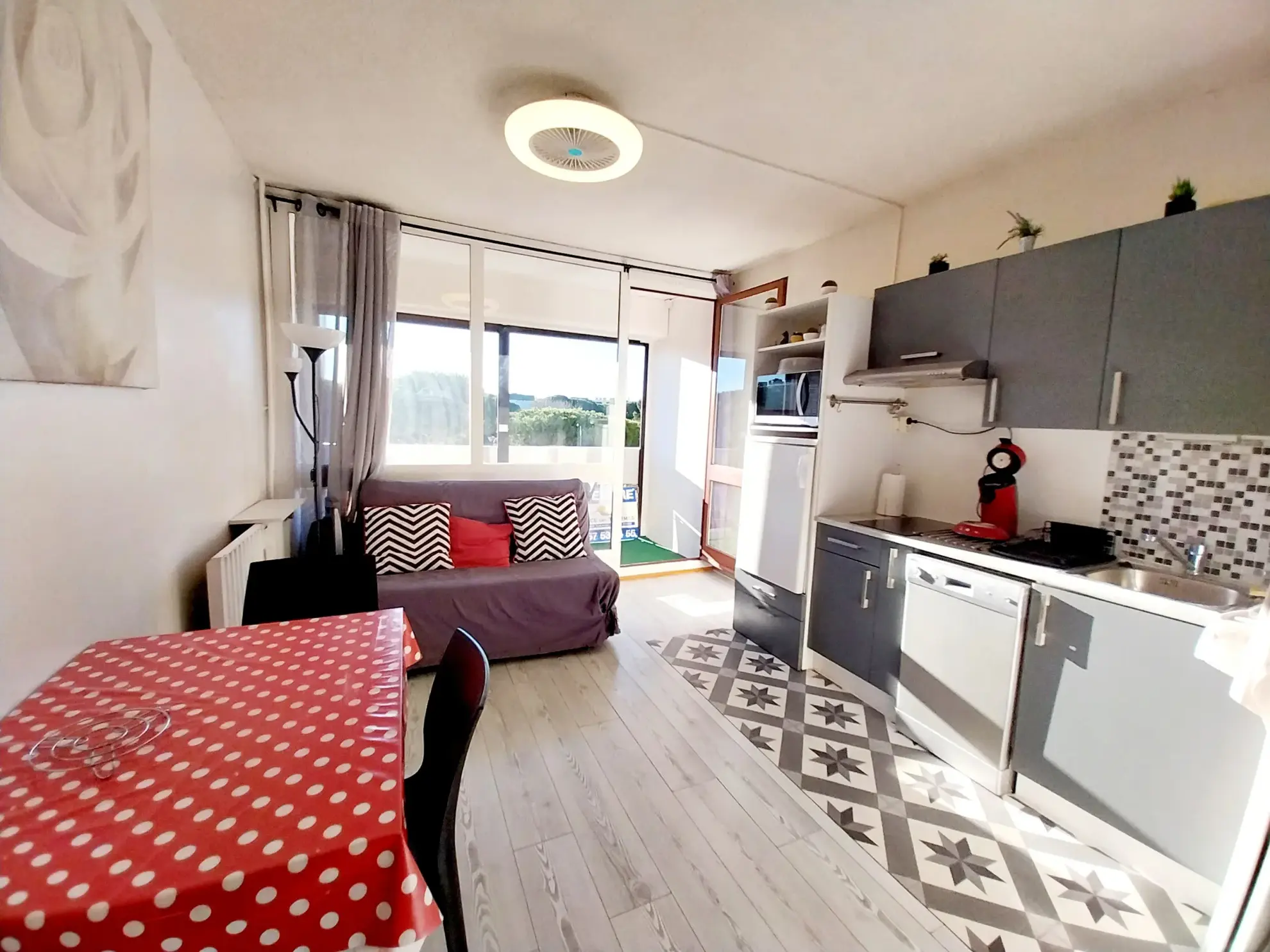 Appartement T1 avec vue sur le Parc Charles de Gaulle à Balaruc-les-Bains 