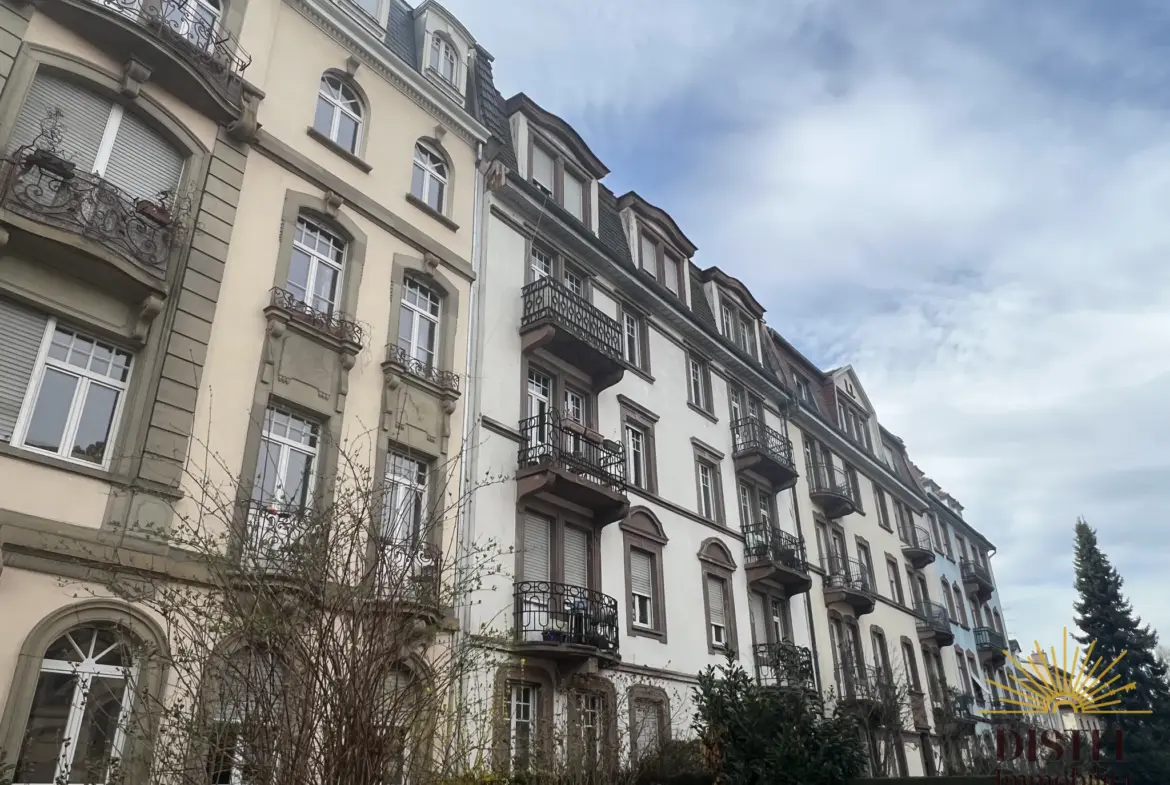 Charmant appartement 3 pièces 72,87 m² avec cave et jardin privatif à Strasbourg 